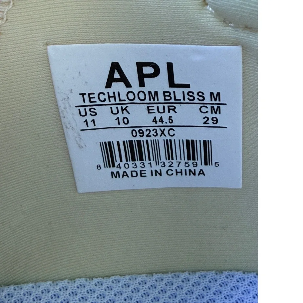 APL TechLoom Bliss Mens 11 Yellow Orange Slip‎ On Running Shoes Sneakers 0923XC